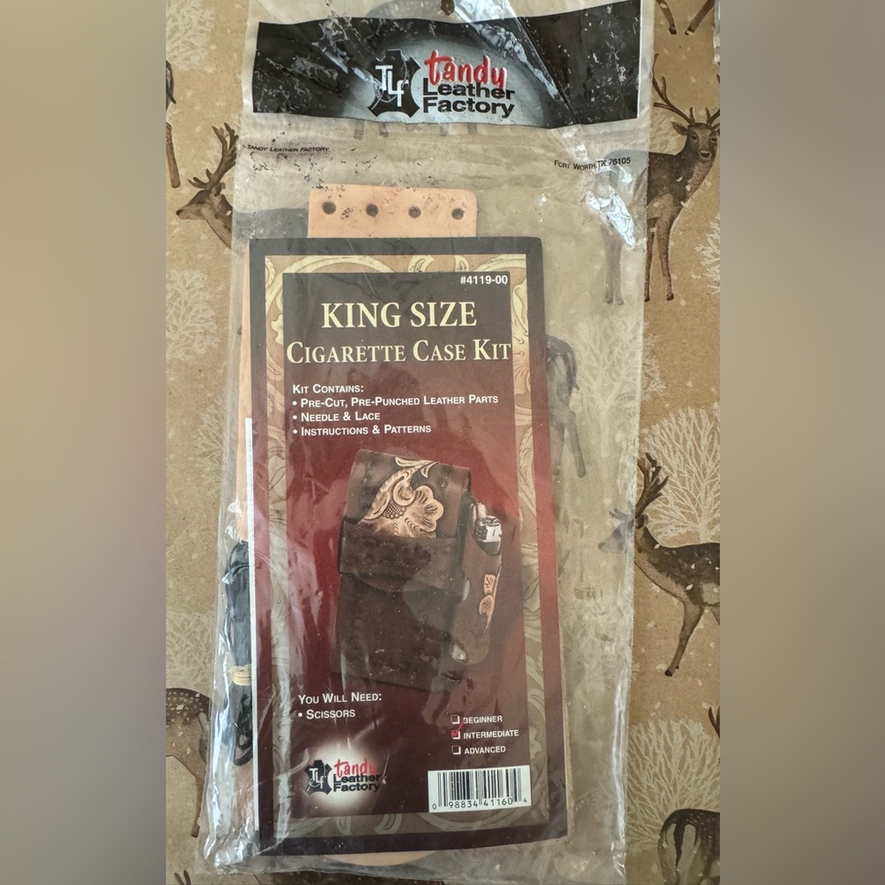 Tandy Leather Factory King Size Cigarette Case Kit